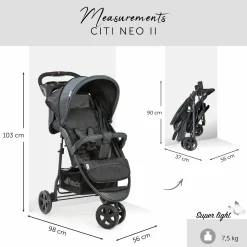 Buggy Citi Neo II inkl. XXL Zubehörpaket & Buggy-Lenkrad - Caviar Stone