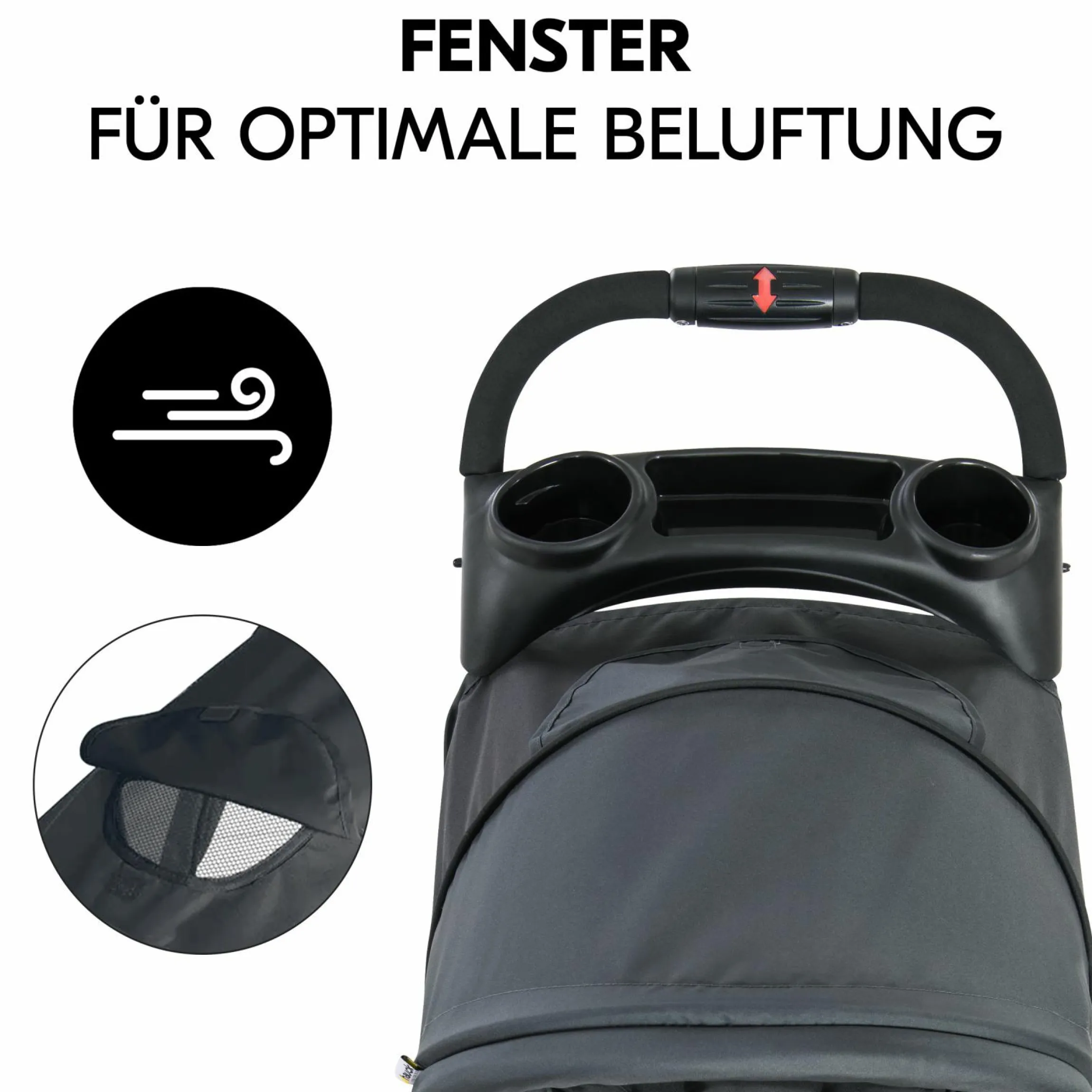 Buggy Citi Neo II inkl. XXL Zubehörpaket & Buggy-Lenkrad - Caviar Stone