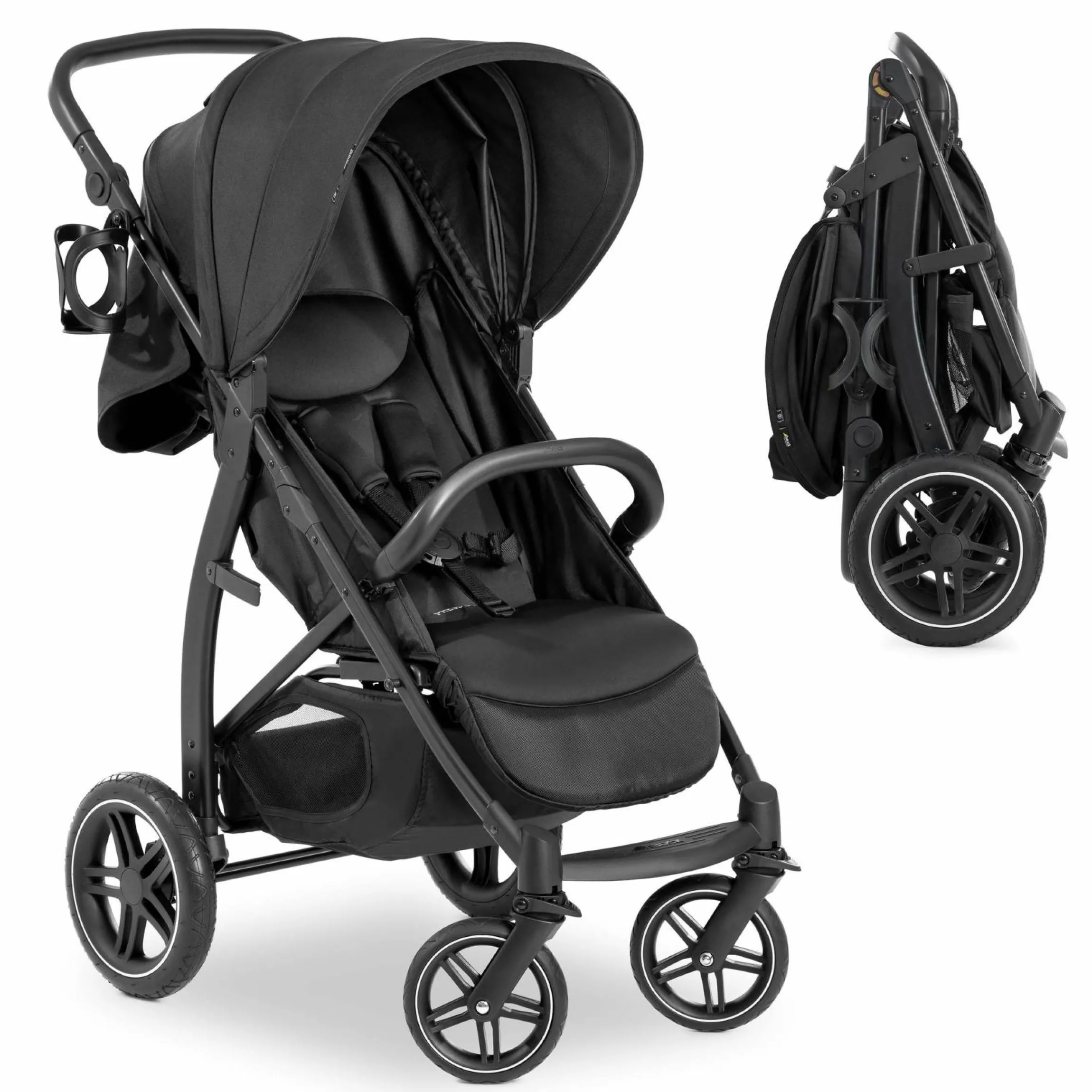 Buggy Rapid 4D (bis 25 kg) - XL Verdeck & All-Terrain Bereifung - Black