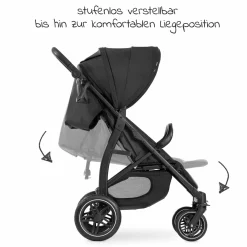 Buggy Rapid 4D (bis 25 kg) - XL Verdeck & All-Terrain Bereifung - Black