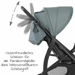 Buggy Rapid 4D (bis 25 kg) - XL Verdeck & All-Terrain Bereifung - Jungle Green