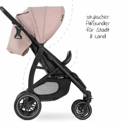 Buggy Rapid 4D (bis 25 kg) - XL Verdeck & All-Terrain Bereifung - Dutsy Rose