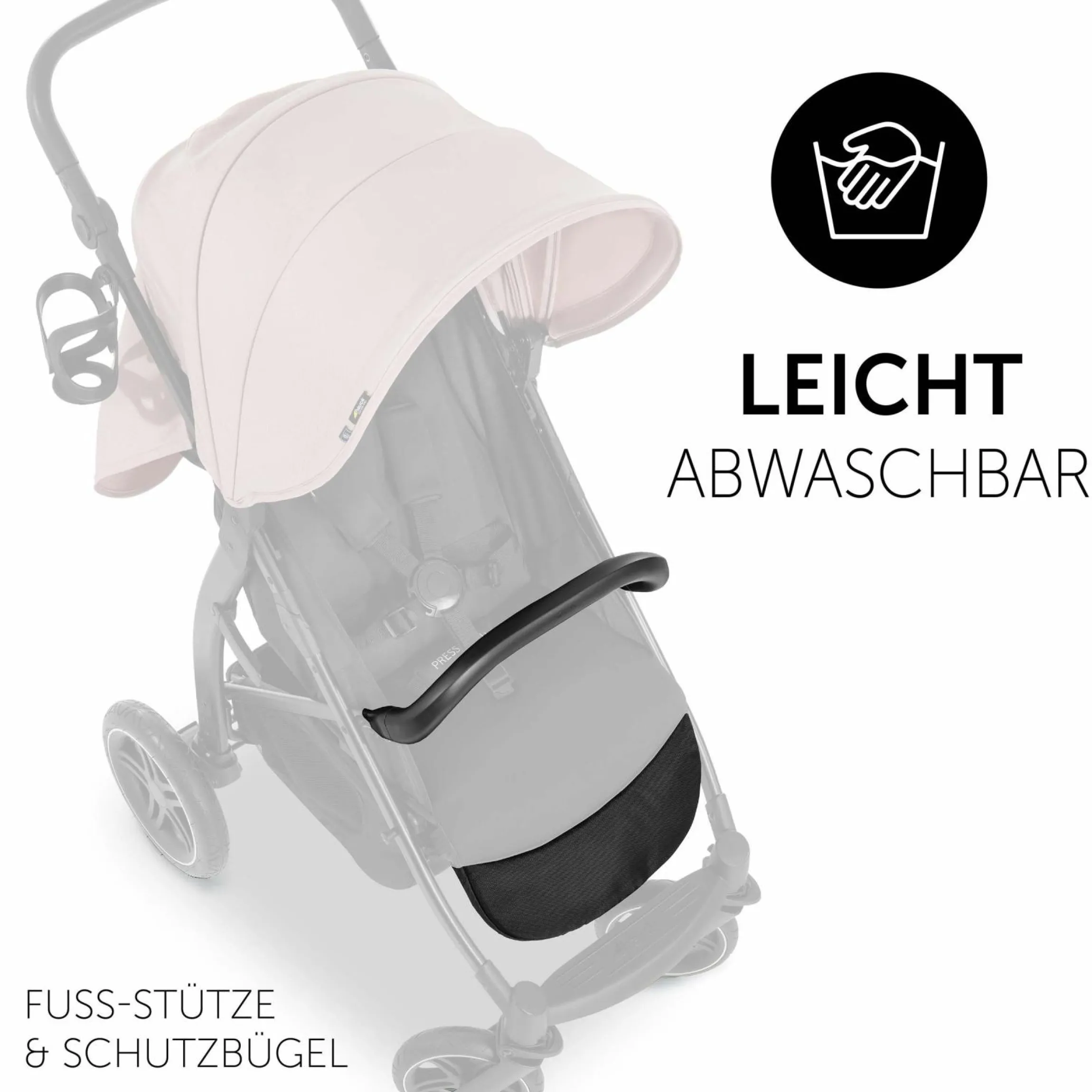 Buggy Rapid 4D (bis 25 kg) - XL Verdeck & All-Terrain Bereifung - Dutsy Rose