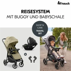 Buggy Shop N Care 2in1 Travel Set - Olive