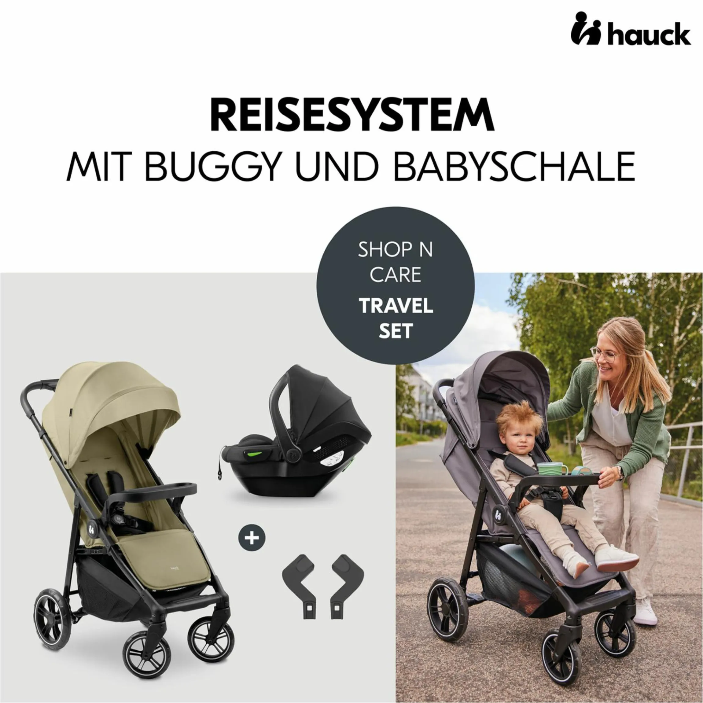 Buggy Shop N Care 2in1 Travel Set - Olive