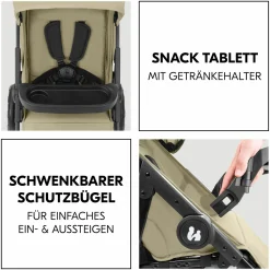 Buggy Shop N Care 2in1 Travel Set - Olive