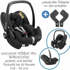 Buggy Shop N Care inkl. Autositz Pebble Pro & XXL Zubehörpaket - Grey