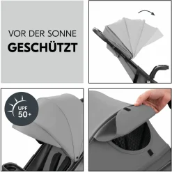 Buggy Shop N Care inkl. Autositz Pebble Pro & XXL Zubehörpaket - Grey