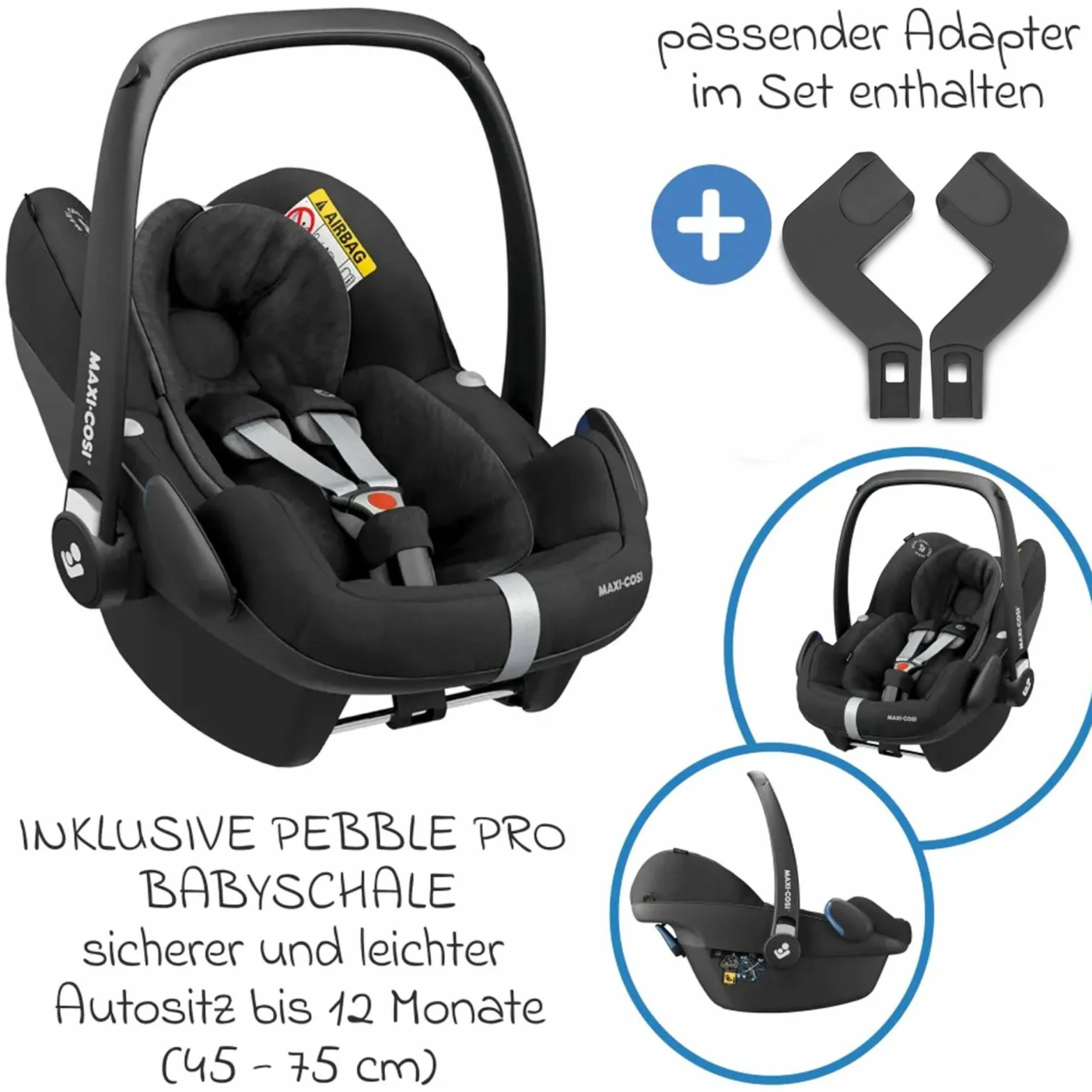 Buggy Shop N Care inkl. Autositz Pebble Pro & XXL Zubehörpaket - Olive