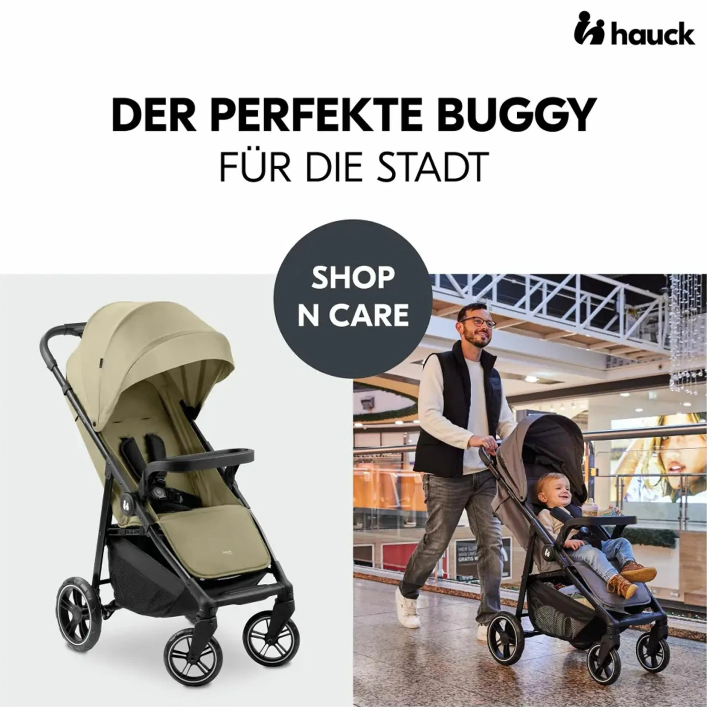 Buggy Shop N Care inkl. Autositz Pebble Pro & XXL Zubehörpaket - Olive