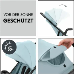 Buggy Shop N Care inkl. Autositz Pebble Pro & XXL Zubehörpaket - Dusty Blue