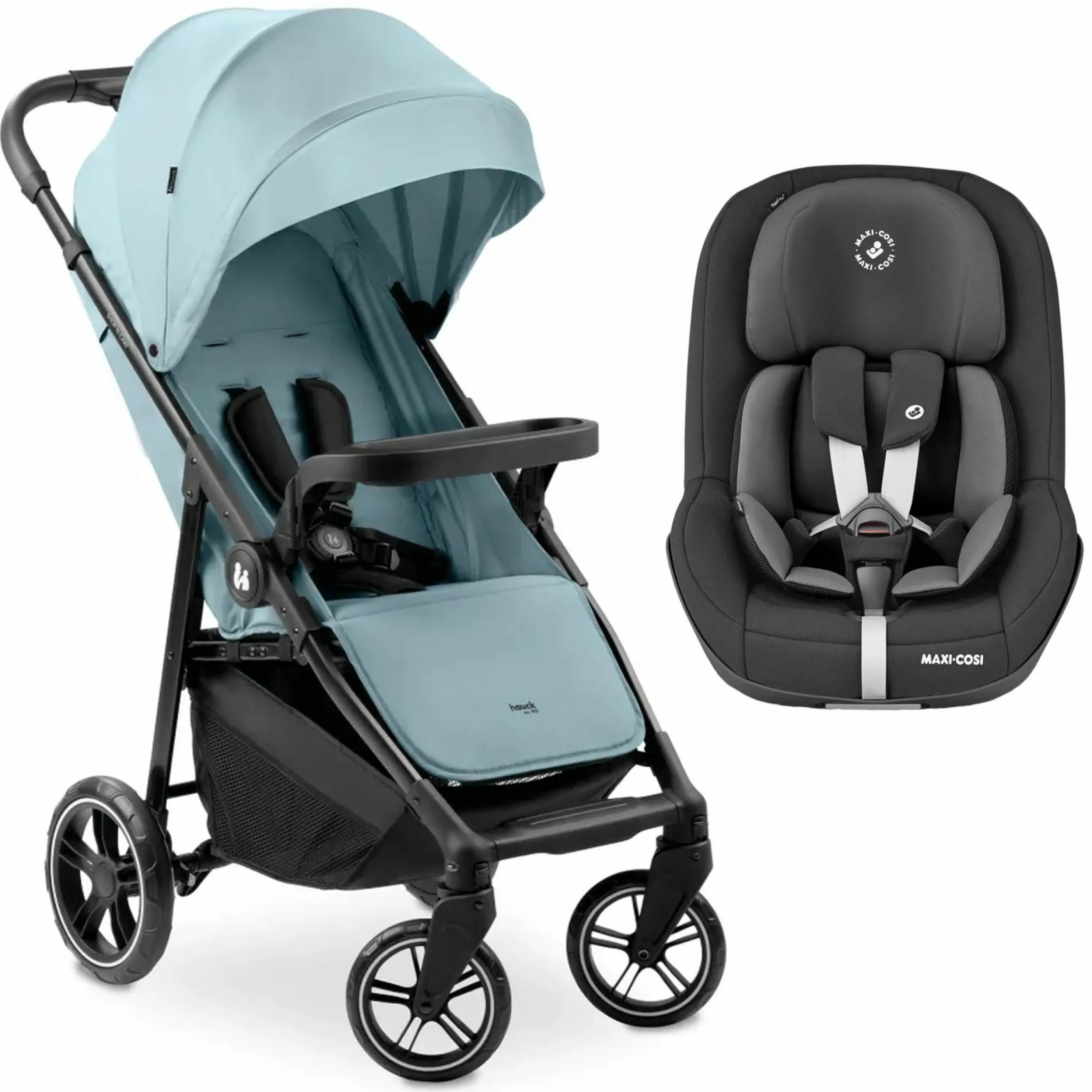 Buggy Shop N Care inkl. Reboarder Pearl Pro 2 - Dusty Blue