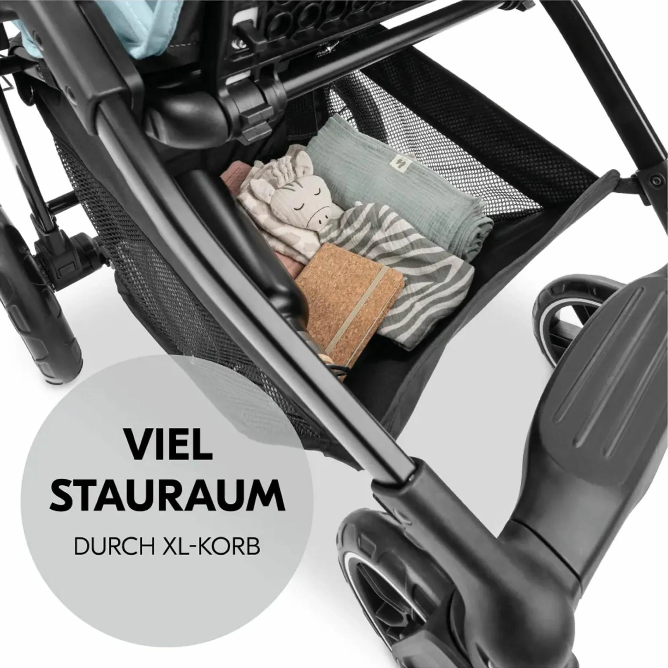 Buggy Shop N Care inkl. Reboarder Pearl Pro 2 & XXL Zubehörpaket - Dusty Blue