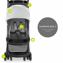 Buggy Shopper Neo II inkl. XXL Zubehörpaket & Fehn Spieltier - Grey