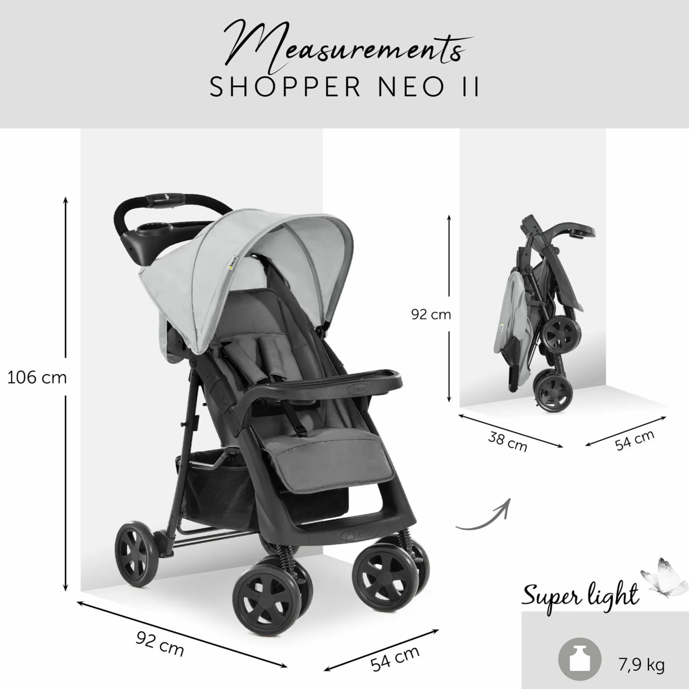 Buggy Shopper Neo II inkl. XXL Zubehörpaket & Fehn Spieltier - Grey
