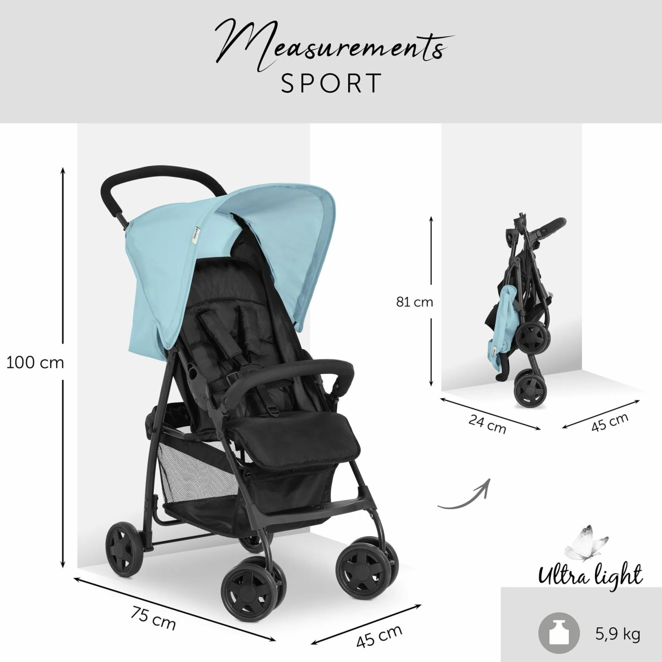Buggy Sport inkl. Schutzpaket - Blue