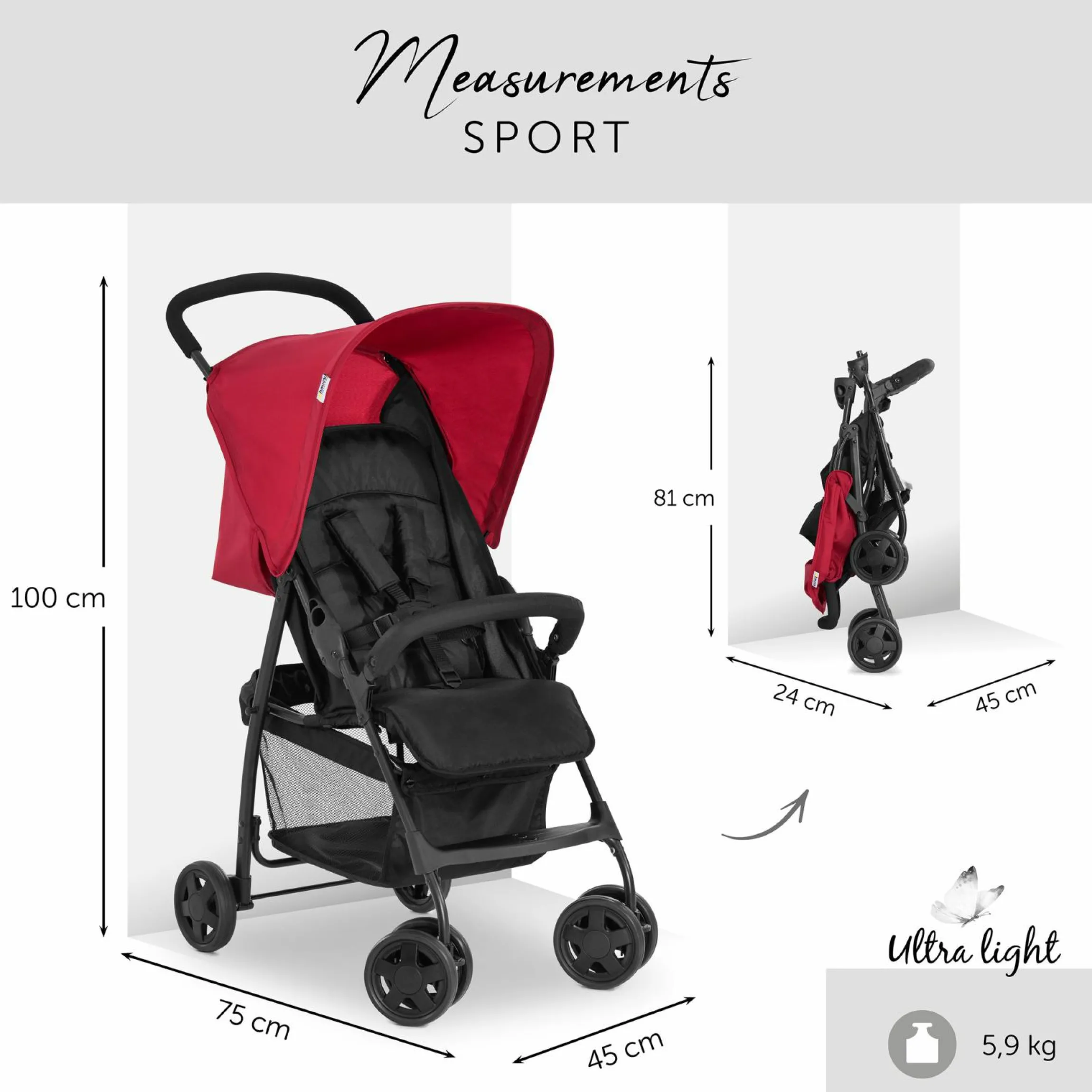 Buggy Sport inkl. Schutzpaket - Red