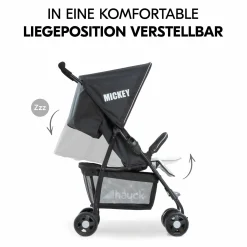 Buggy Sport inkl. XXL Zubehörpaket & Buggy-Lenkrad - Mickey Stars