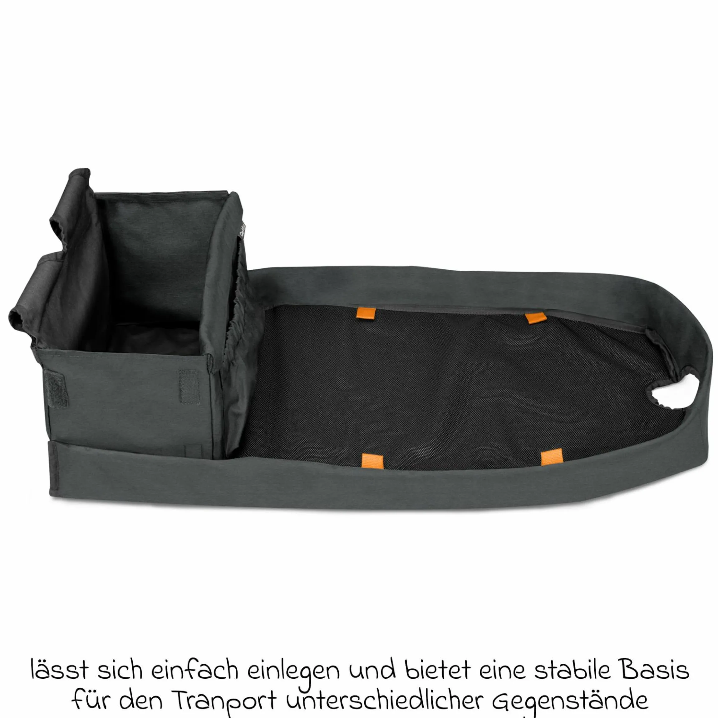 Cargo Einlegeplatte für Zweisitzer - Schwarz