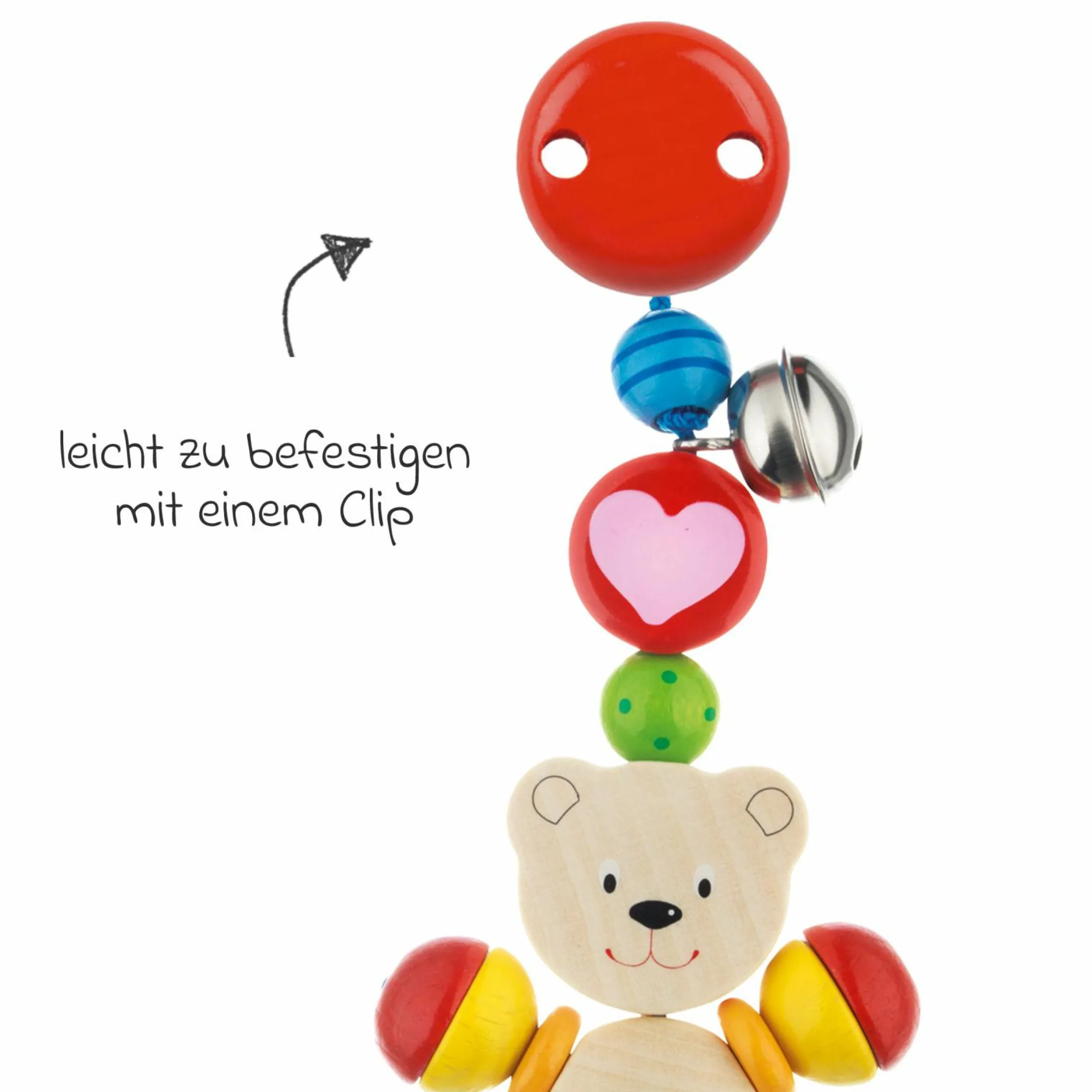 Clipfigur - Herzbär