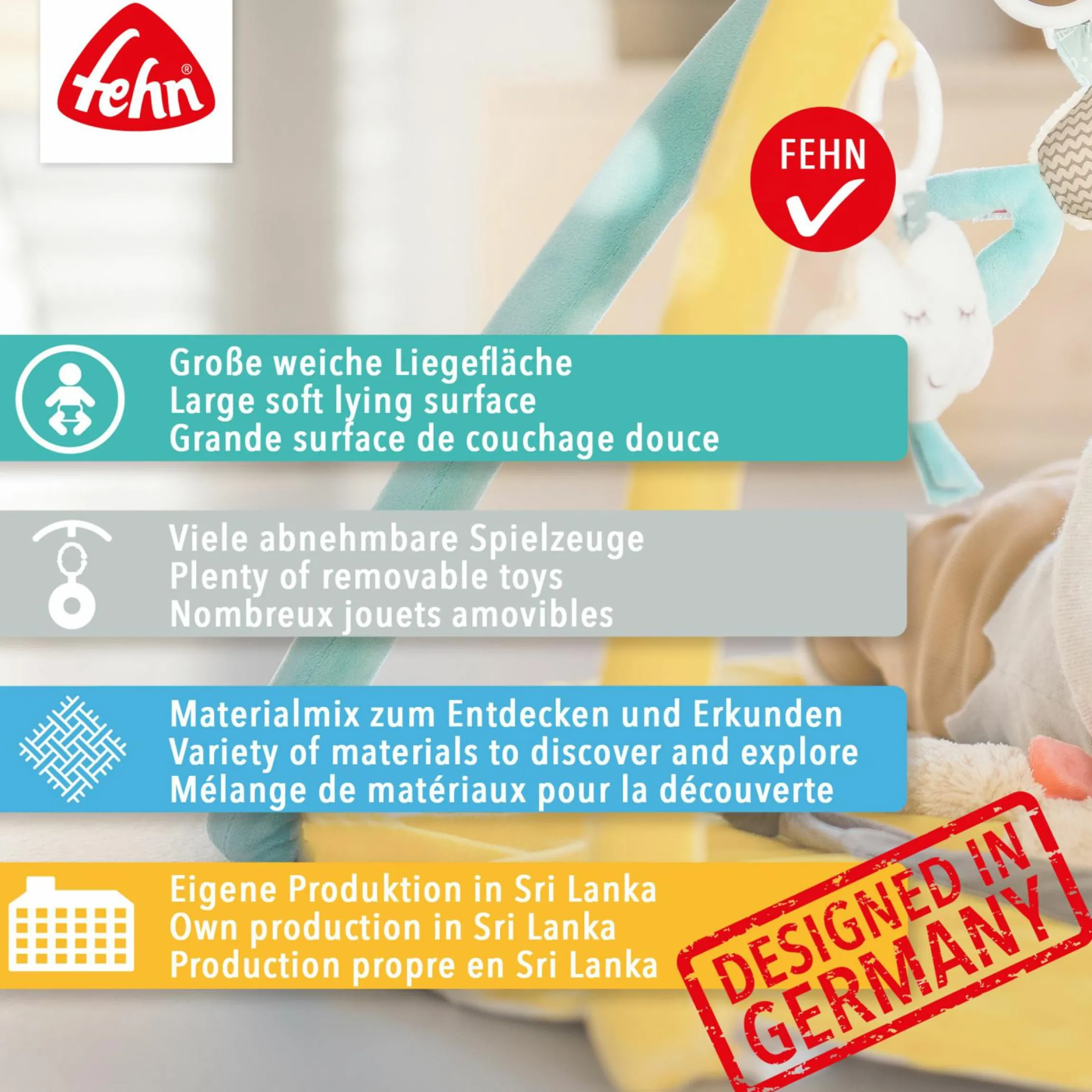 3D Activity-Decke - Faultier