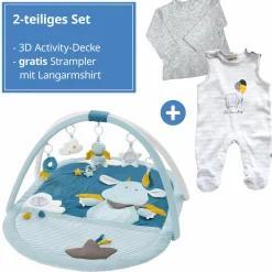 3D Activity-Decke Little Castle + GRATIS Strampler & Shirt- Let´s have a Party