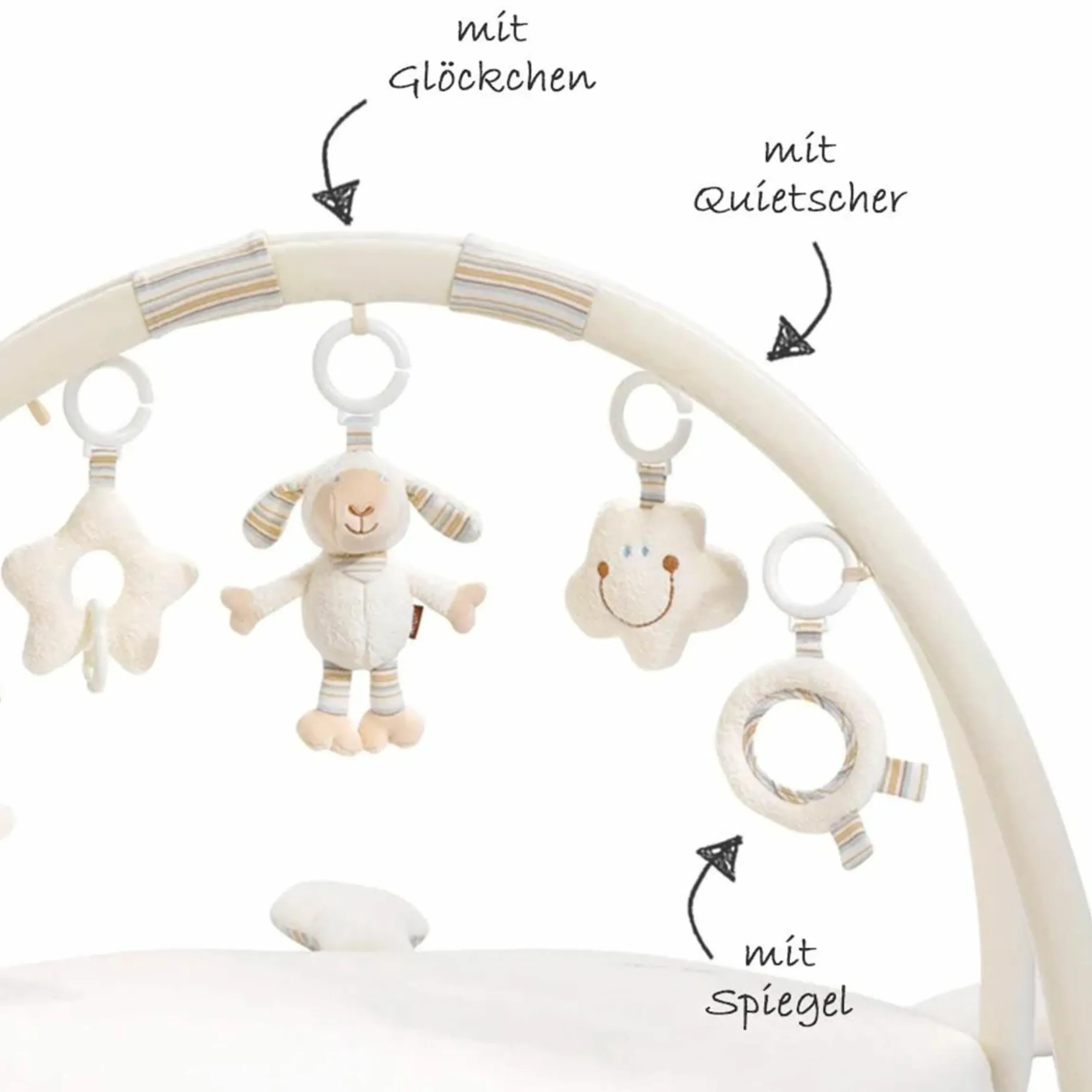 3D Activity-Decke Schaf - Baby Love + GRATIS Strampler & Shirt- Let´s have a Party