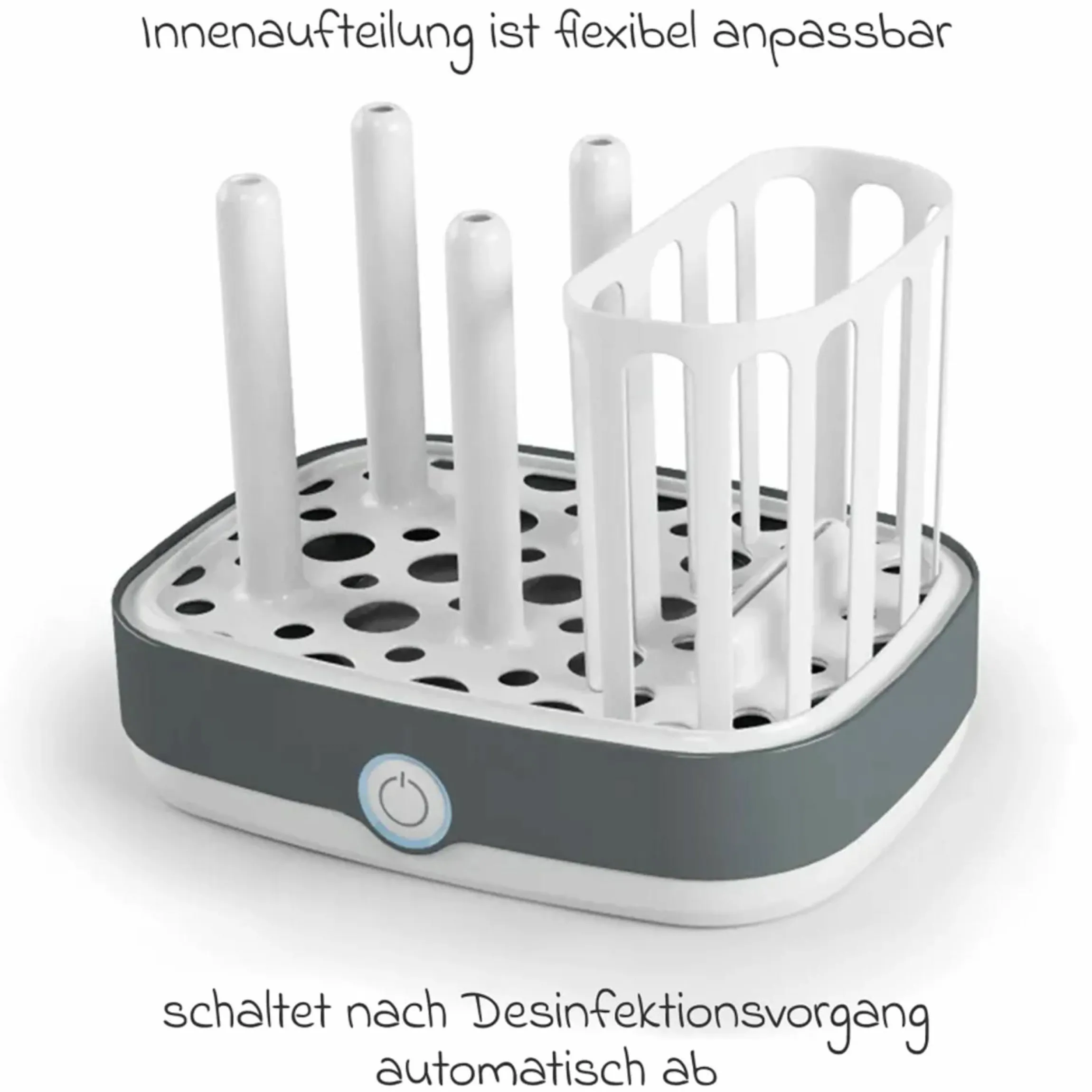 Dampfsterilisator Vario Express + Gratis PP-Flasche Perfect Match 260 ml