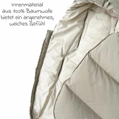 Daunen-Fußsack Dowwny XL für Kinderwagen & Buggy - Sand