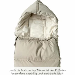 Daunen-Fußsack Dowwny XL für Kinderwagen & Buggy - Sand