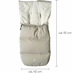 Daunen-Fußsack Dowwny XL für Kinderwagen & Buggy - Sand