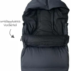 Daunen-Fußsack Dowwny XL für Kinderwagen & Buggy - Black