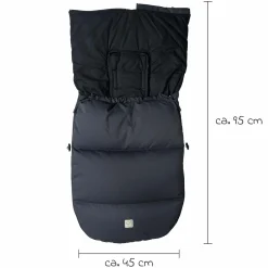 Daunen-Fußsack Dowwny XL für Kinderwagen & Buggy - Black