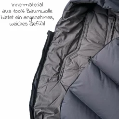 Daunen-Fußsack Dowwny XL für Kinderwagen & Buggy - Anthracit