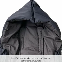 Daunen-Fußsack Dowwny XL für Kinderwagen & Buggy - Anthracit