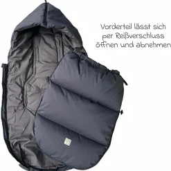 Daunen-Fußsack Dowwny XL für Kinderwagen & Buggy - Anthracit