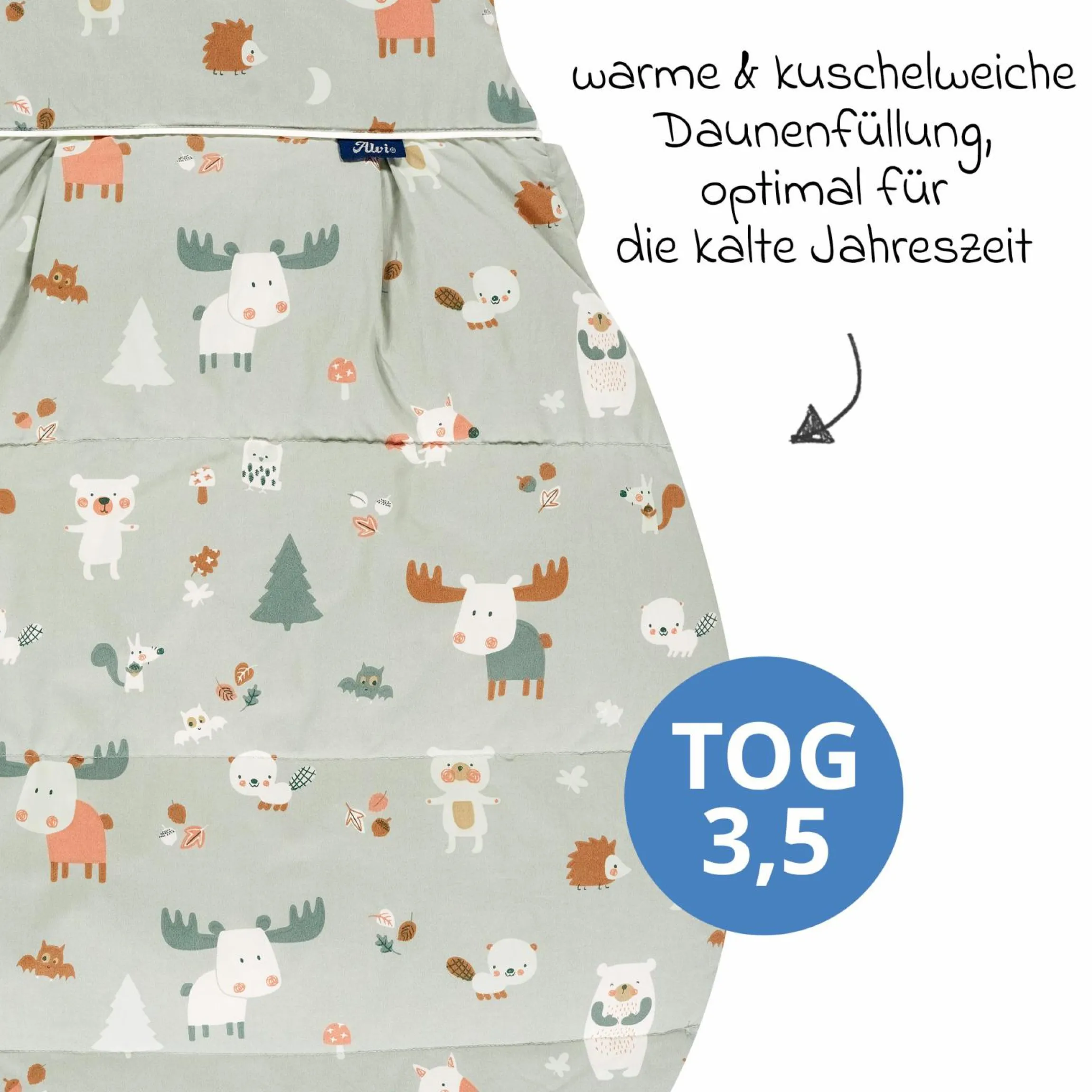 Daunen-Schlafsack - Baby Forest - Gr. 70 cm