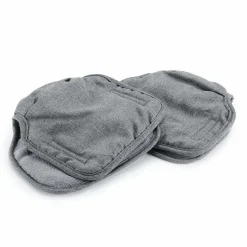 Deluxe Handschuhe / Handwärmer für Kinderwagen & Buggys mit 2 Griffen - Melange Grau