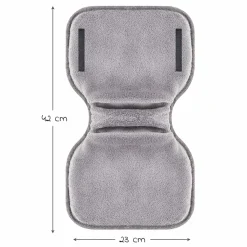 Deluxe Handschuhe / Handwärmer für Kinderwagen & Buggys mit 2 Griffen - Melange Grau