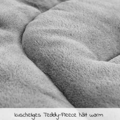 Deluxe Winter-Fußsack 3M für Kinderwagen & Buggy - Melange Grau