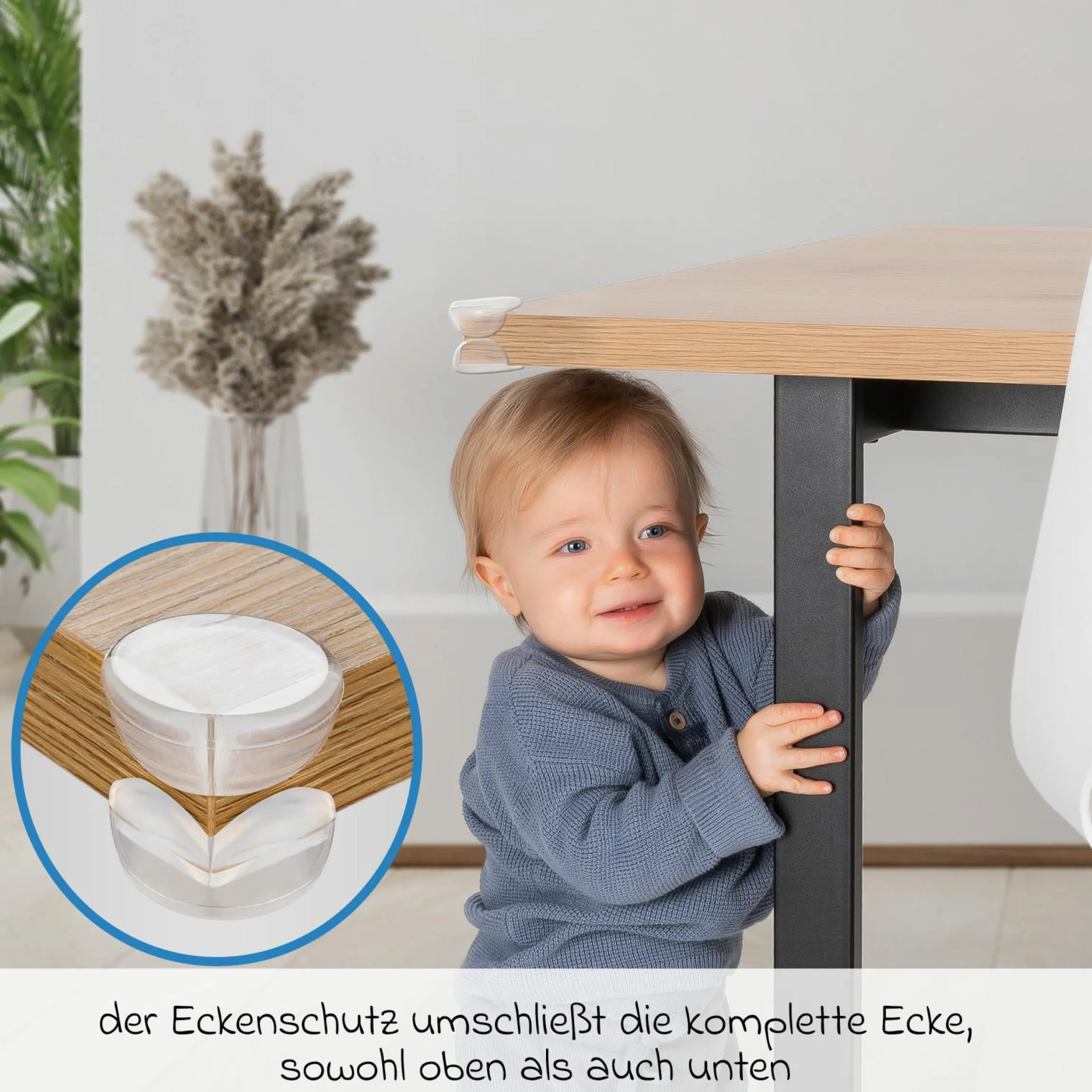 Eckenschutz 4er Pack inkl. Klebeband - Transparent