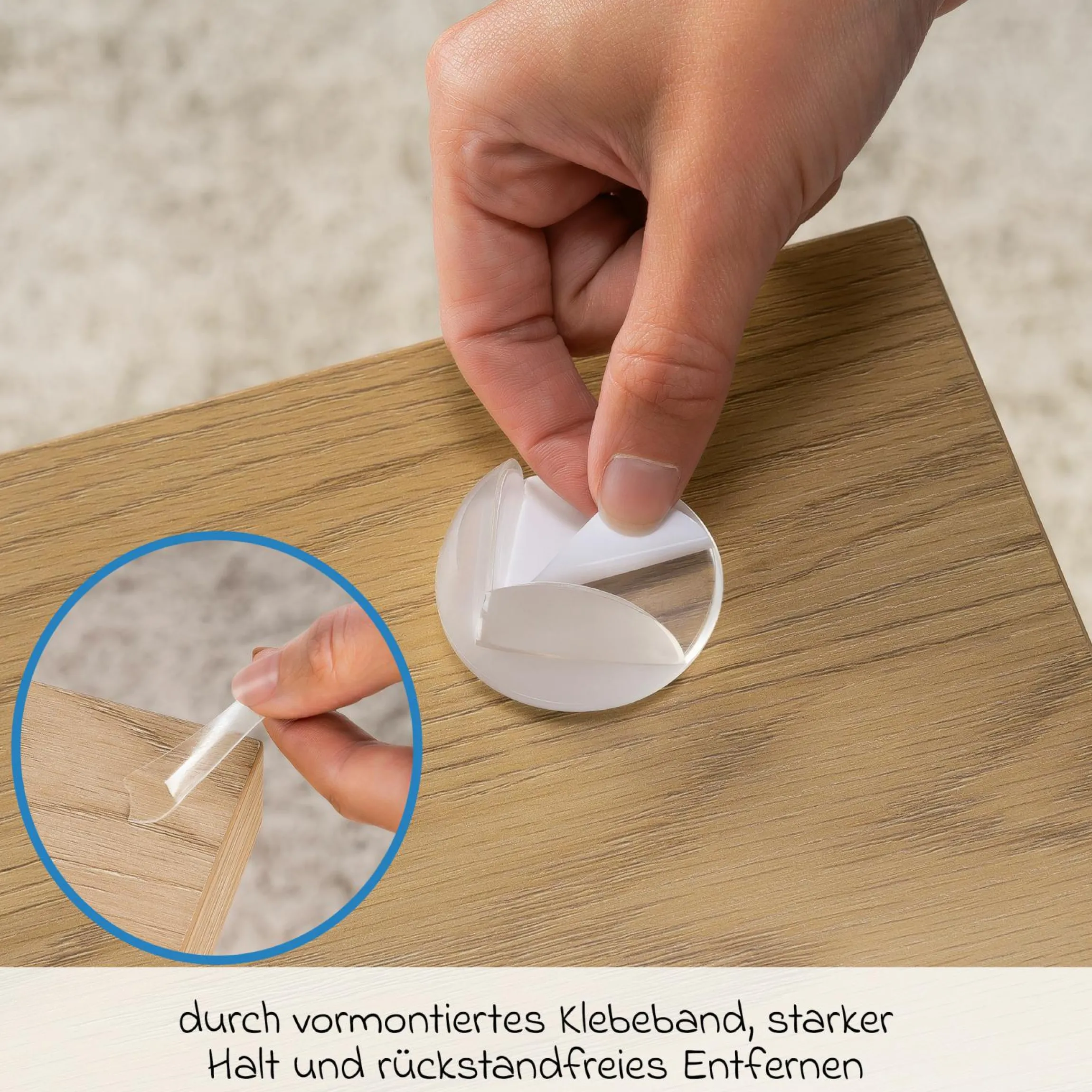Eckenschutz 4er Pack inkl. Klebeband - Transparent