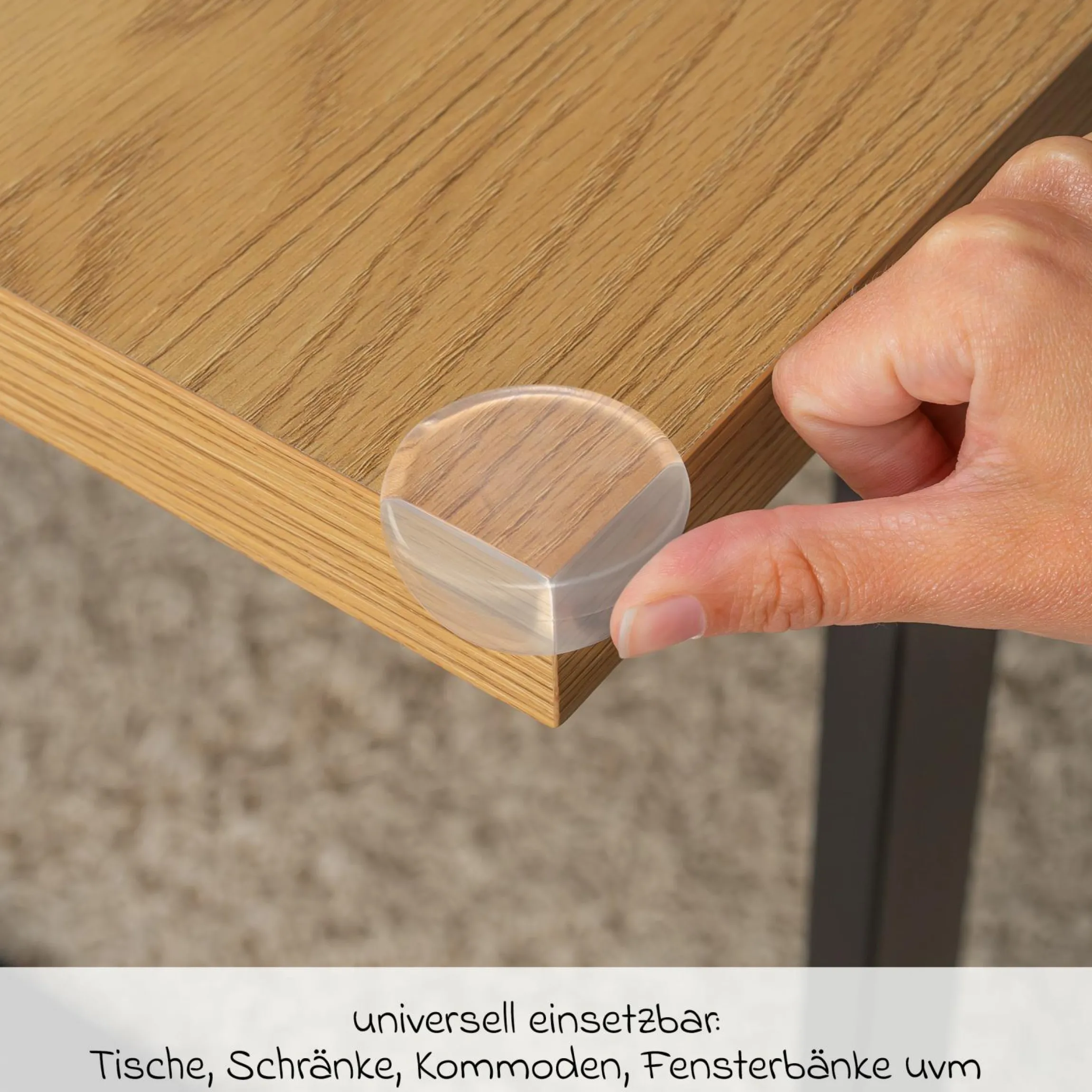 Eckenschutz 4er Pack inkl. Klebeband - Transparent