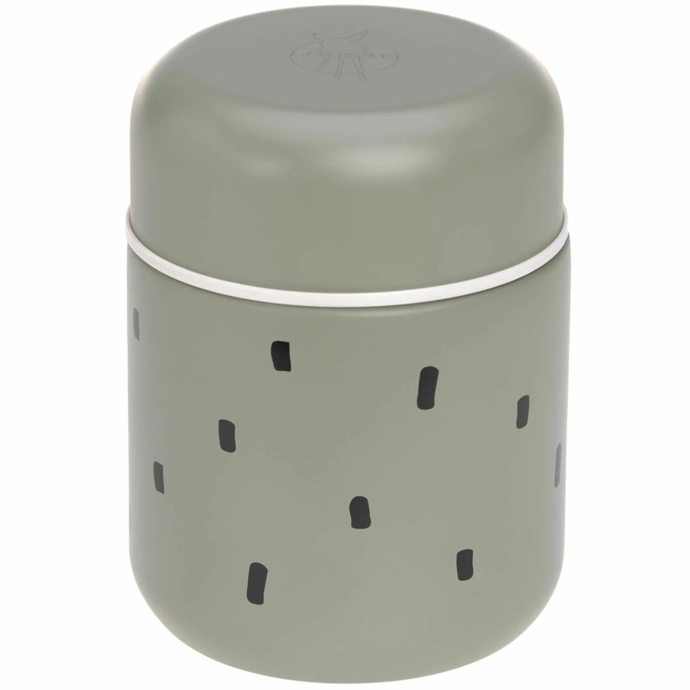 Edelstahl Behälter Food Jar - Happy Prints - Light Olive