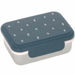 Edelstahl-Brotdose Lunchbox - Happy Prints - Midnight Blue