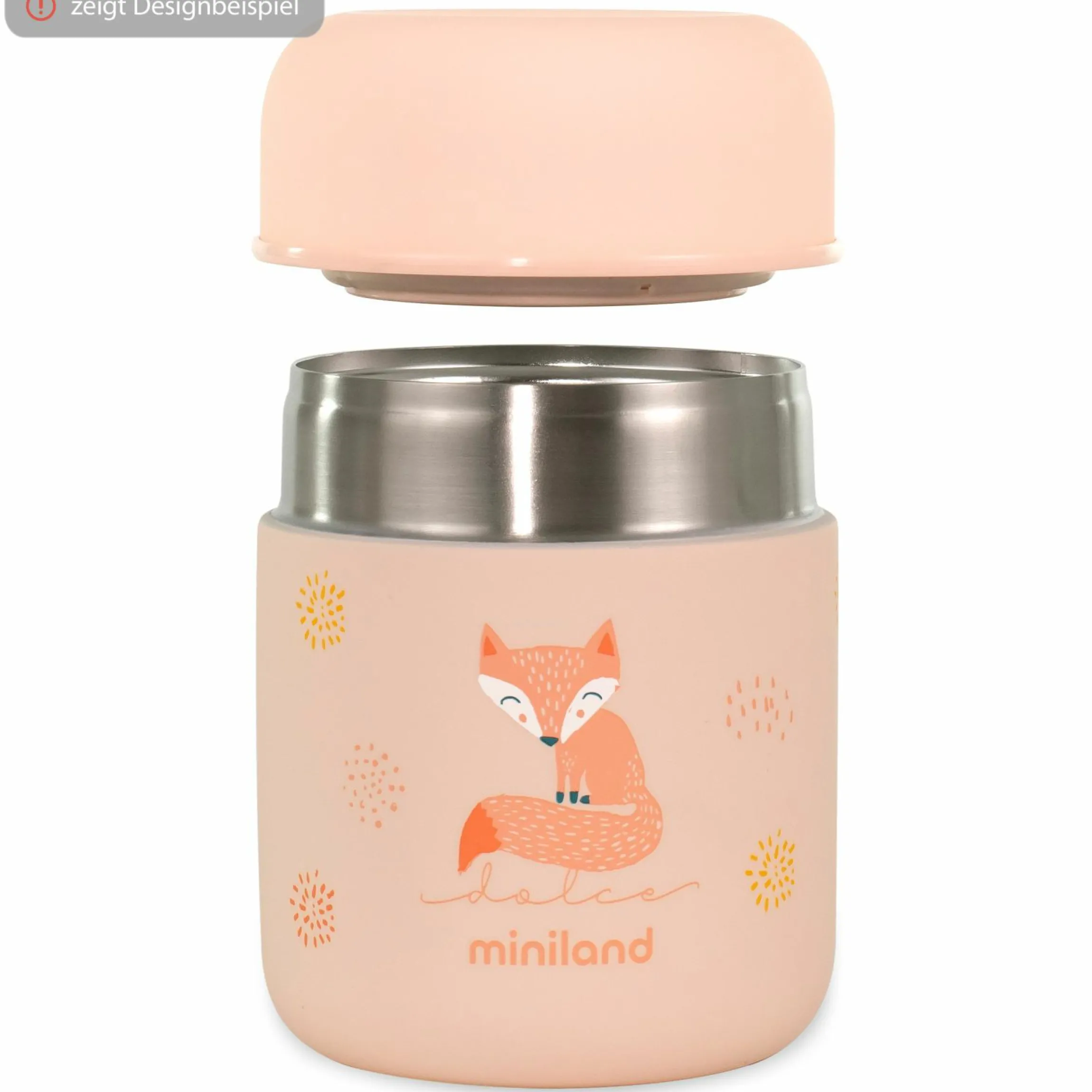 Edelstahl-Isolierbox Silky Food Thermos Mini 280 ml - Mint