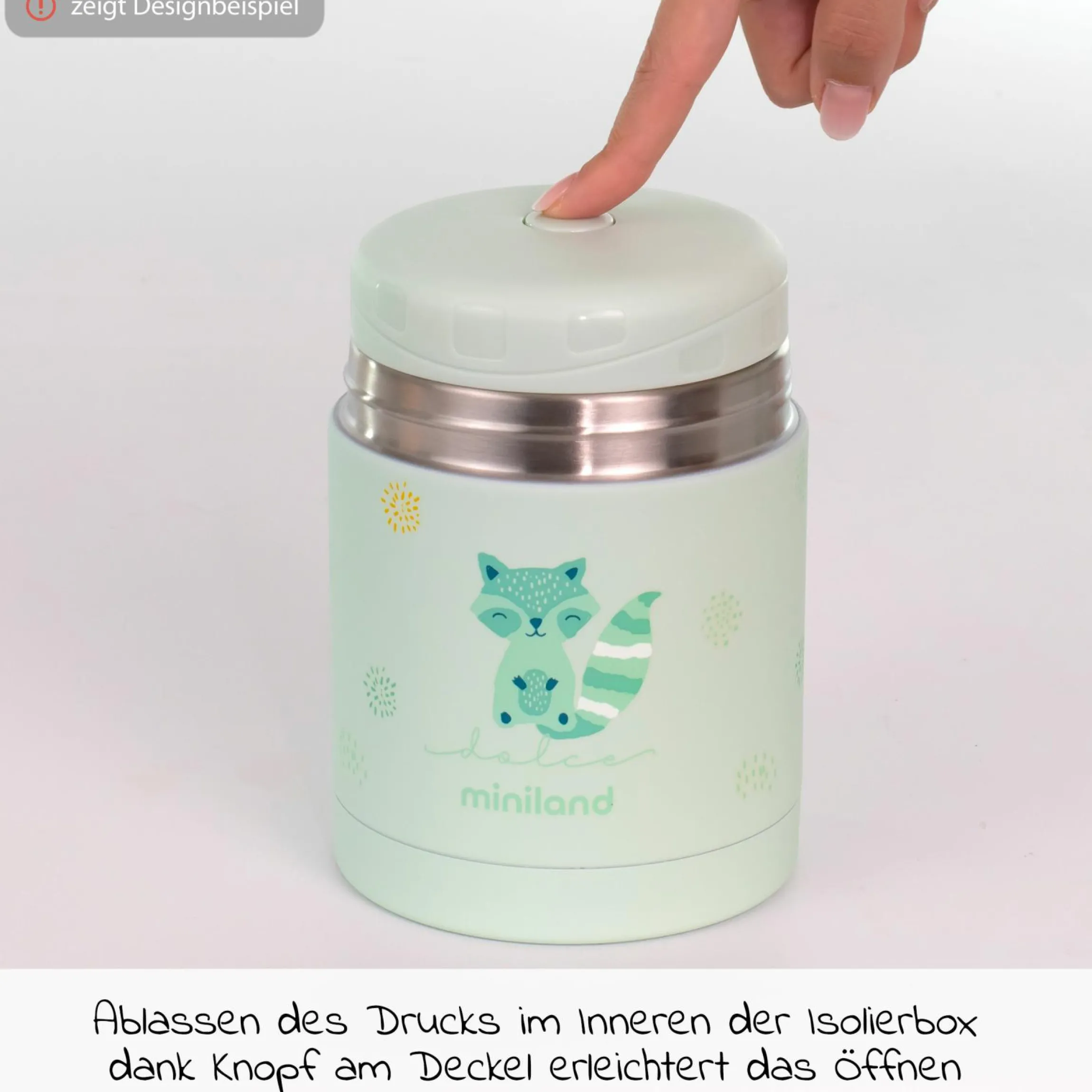 Edelstahl-Isolierbox Silky Food Thermos 600 ml - Vanilla