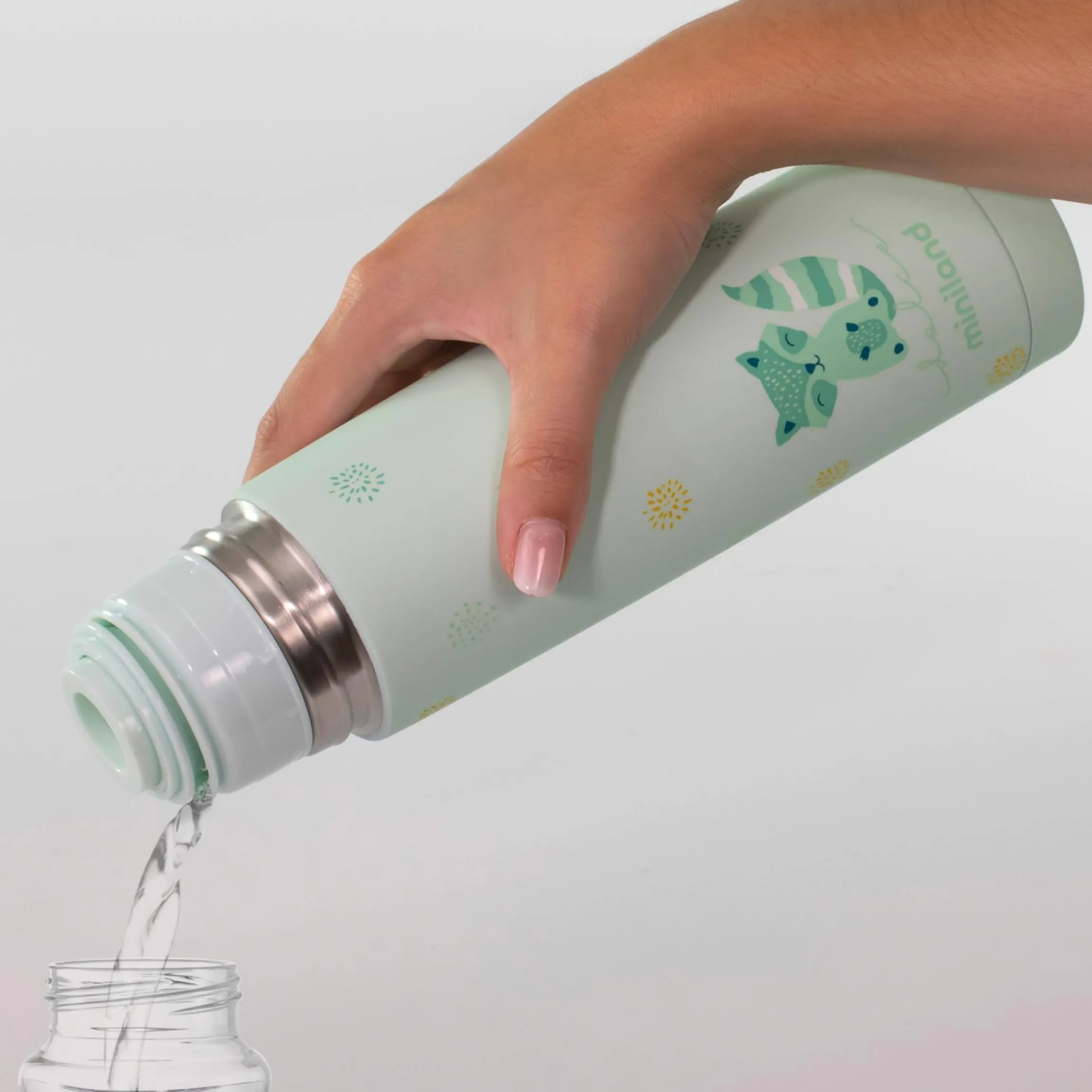 Edelstahl-Isolierflasche Silky Thermos 500 ml - Mint