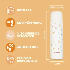 Edelstahl-Isolierflasche Thermy 500 ml - Valencia