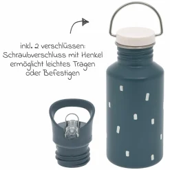 Edelstahl-Trinkflasche 500 ml - Happy Prints - Midnight Blue